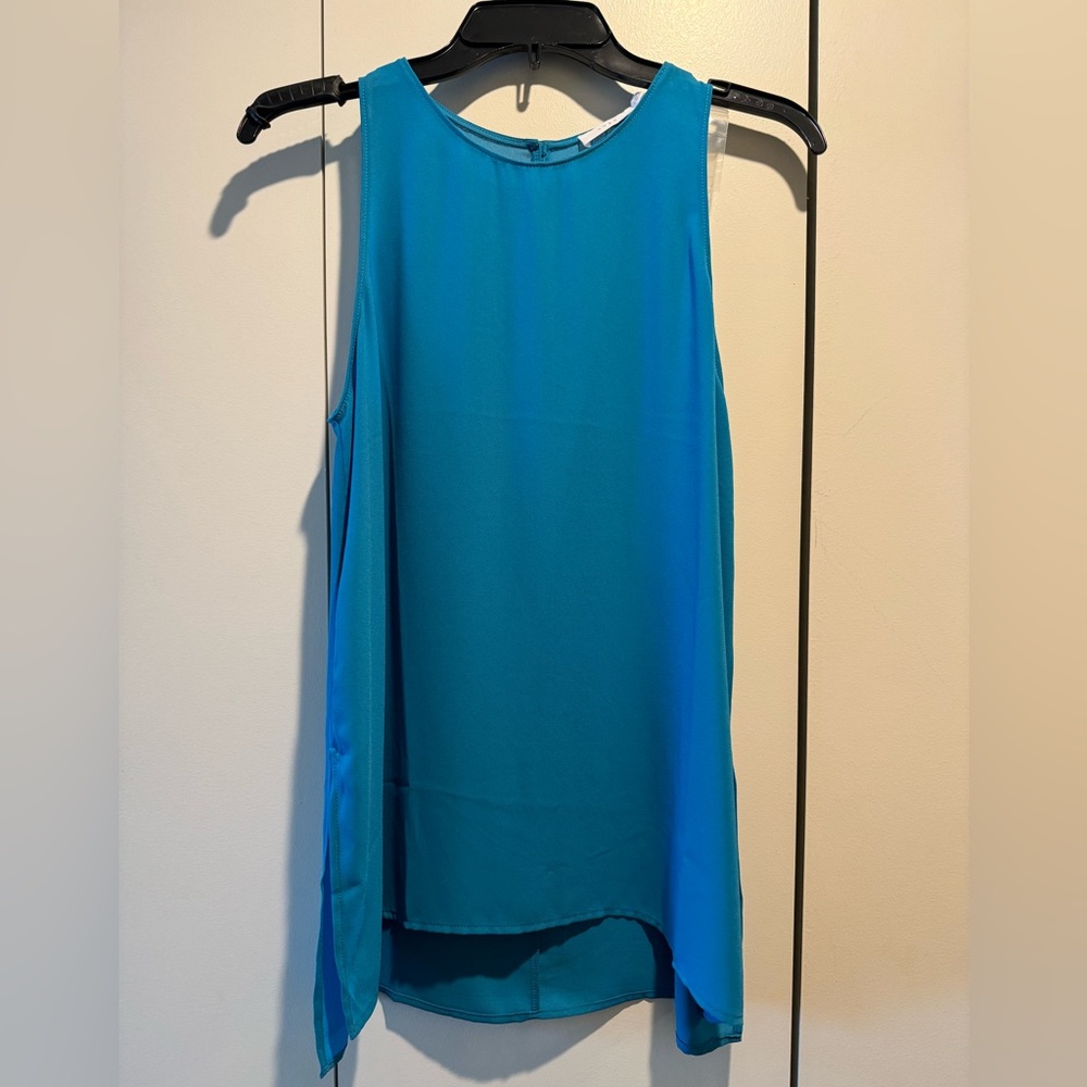 Lush All In Favor Side Slit Black Tank NWT